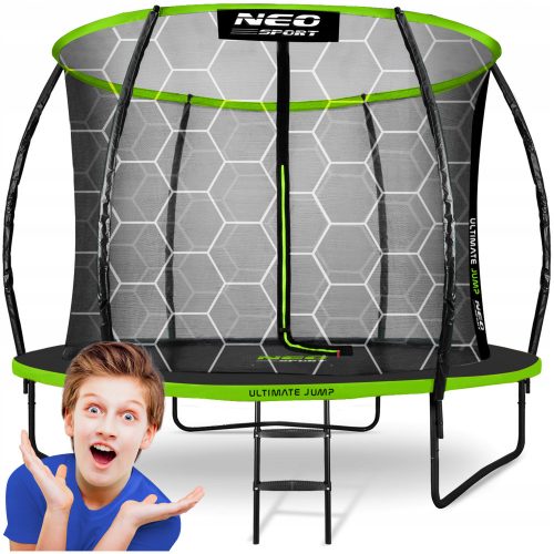 Trampolino - Trampolino Neo-Sport con rete 252 cm FT 8 (244-252 cm)