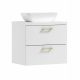 Mobile bagno LUNA 50 con piano e lavabo GOLD