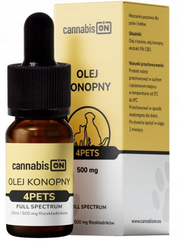  CannabisOn 4Pets Olio di canapa Full Spectrum 500 mg 10 ml