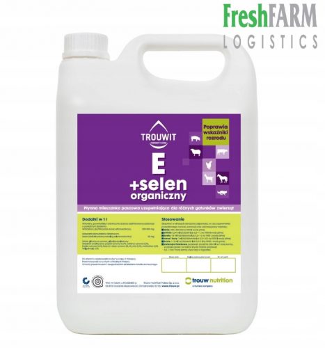 Trouwit E + Selenium 5L - supporta la crescita, il cuore e il fegato