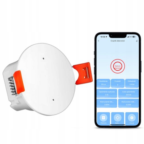 Sensore di movimento presenza soffitto 230V ZigBee TUYA