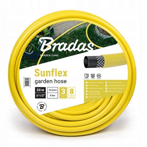  Tubo da giardino Bradas Sunflex giallo 1/2" 50 mt