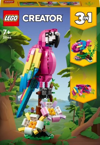  LEGO Creator 3in1 31144 Pappagallo Rosa Esotico