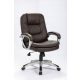  Poltrona da ufficio in pelle marrone Sofatel Eago EG-222