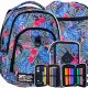  Zaino scolastico multiscomparto CoolPack, nero, Sfumature di blu, Sfumature di rosa 27 l