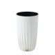 Vaso da giardino - Vaso da fiori Lamela 51,5 cm x 30 x 51,5 cm diametro 30 cm plastica bianca