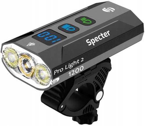  Luce per bicicletta USB Spectre ProLight2 da 1200 lumen