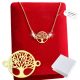  Collana in oro con albero della felicità in regalo 925