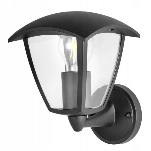  Lampada da parete da giardino Brolux nera E27 10 W