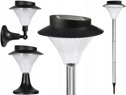 Lampada da giardino solare con presa - Lampada a sospensione solare POLIFACH argento 77 cm 1 pz.