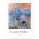 Poster CLAUDE MONET SUNRISE POSTER B2 50x70 #290 pezzo senza cornice 50 x 70 cm