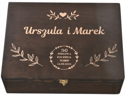  Confezione regalo in legno per anniversario di matrimonio