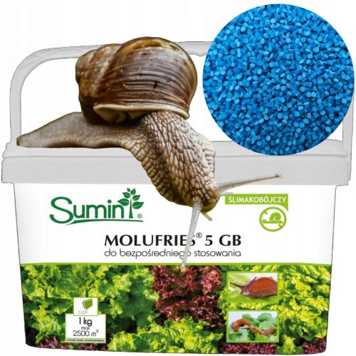  Sumin Molufries slug killer 5 GB 1 kg + GUANTI IN NITRILE NERO M NERO OLIVA 1 PAIO