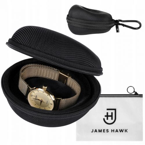  Cassa dell'orologio James Hawk 6 x 10 x 20 cm nera