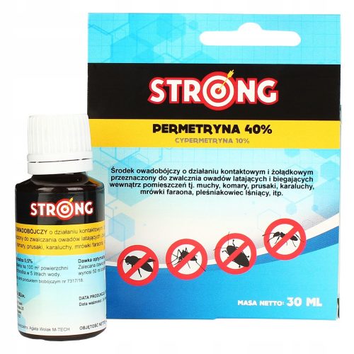  Liquido contro scarafaggi, zecche, zanzare, tarme, formiche, mosche, vespe, ragni, pulci, cimici, pesciolini d'argento Forte 0,3 kg 0,3 ml