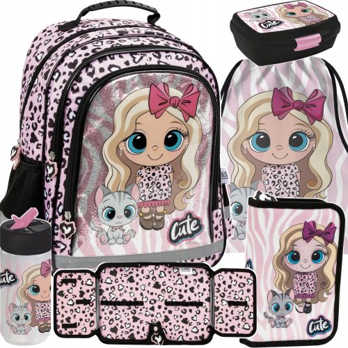  Zaino scuola multiscomparto Derform bianco, nero, Toni di marrone e beige, Toni di blu, Toni di rosa, Toni di grigio e argento, Multicolor 18 l + 4 altri prodotti