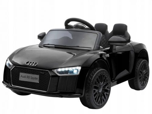  Audi R8 a batteria per bambini Nera + Telecomando + EVA + Free Start + MP3 L