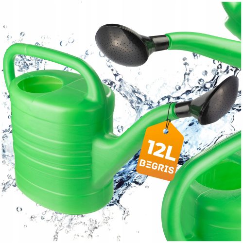  Annaffiatoio Begris 12 l, plastica, tonalità verde