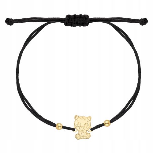  BRACCIALE IN ORO SU CORDA CAT 585