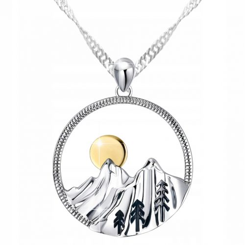  Collana in argento 925 con motivo dei Monti Tatra, Zakopane, montagne, montagne