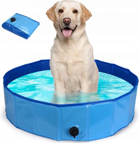  PISCINA PER CANI LEGGERA, PIEGHEVOLE, 80X20 cm