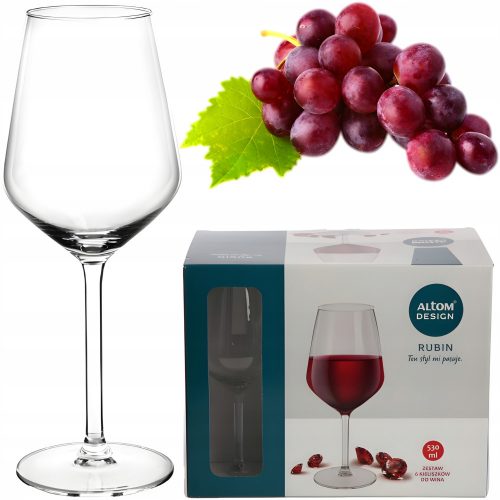 Bicchieri vino rosso Royal Leerdam Rubin trasparente 530ml 6 pz.