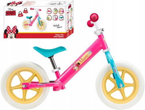  Seven Bicicletta senza pedali MINNIE MOUSE 12" Bianca, Blu, Rosa