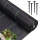 Agrotessile - Tessuto pacciamante agricolo (antierbacce) Eco Garden nero 160 x 5000 cm 70 g/m²