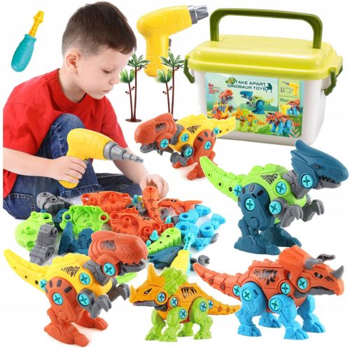  DINOSAURI PER ASSEMBLAGGIO SET DA COSTRUZIONE 4 pz.