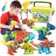  DINOSAURI PER ASSEMBLAGGIO SET DA COSTRUZIONE 4 pz.