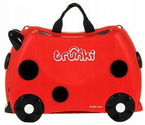  Valigia per bambini Trunki 18 l nera, Sfumature di rosso