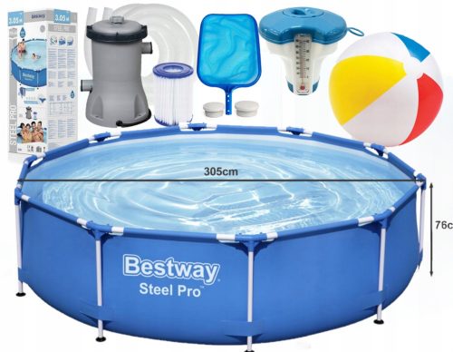 Piscina con cornice rotonda Bestway 305 x 76 cm