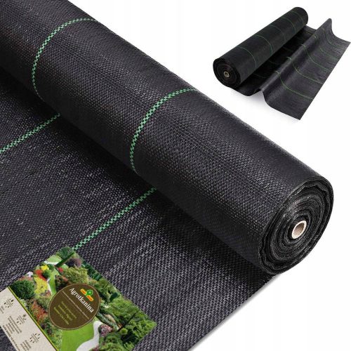 Agrotessile - Tessuto pacciamante agricolo (antierbacce) Eco Garden nero 60 x 5000 cm 90 g/m²