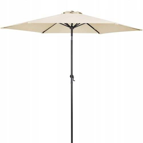 Ombrellone da giardino - Ombrello Deuba, beige e marrone, 300 x 220 cm