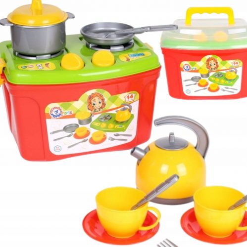  CUCINA per bambini 2in1, PENTOLE PORTATILI IN SCATOLA