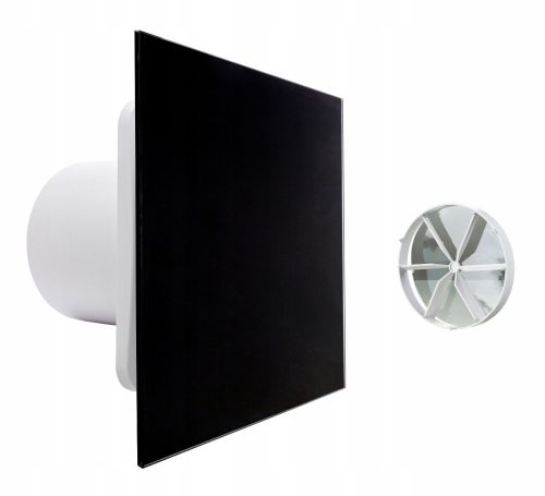 Ventika KLIQ100BASE + KLIQFP180GLASSBLK ventilatore da bagno 100 mm