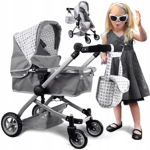  Set passeggino per bambole 2 in 1 passeggino Jokomisiada