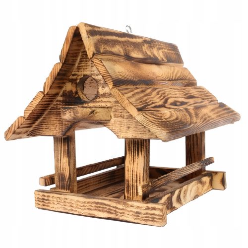  Mangiatoia per uccelli grande in legno Highlander