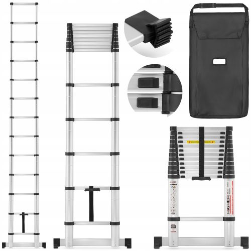 Scala più alta 5,1 m alluminio 1 x 1 fino a 150 kg