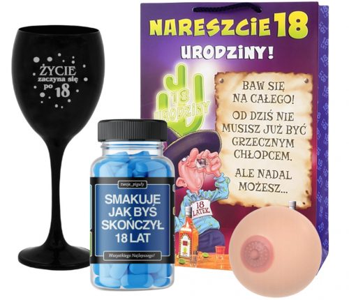  DIVERTENTE SET + PILLOLE PER IL FIGLIO DEL RAGAZZO DI UN'AMICA, REGALO PER IL 18esimo COMPLEANNO