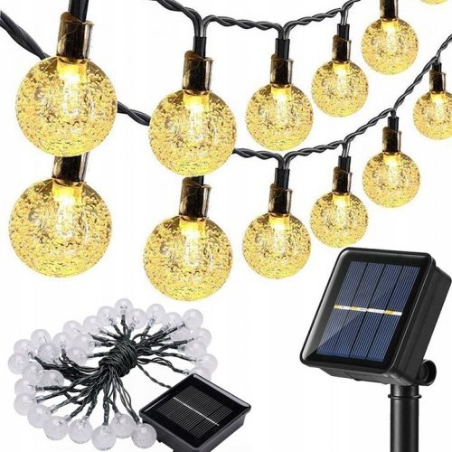 Lampada a sospensione da giardino - LAMPADE SOLARI DA GIARDINO GARLAND 6,5M 50 SFERE LED