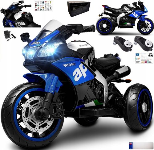  Motocicletta Joy4kids N-666 nera e blu