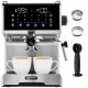  Macchina per caffè espresso portafiltro Yoer Barisso 1350 W, argento/grigio