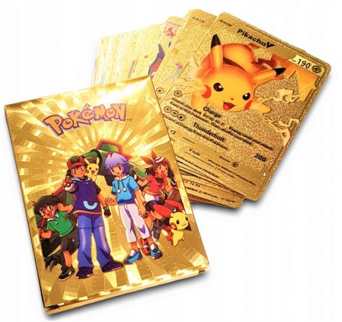  CARTE POKEMON ORO 55 pezzi, confezionate in plastica