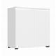  Cassettiera Intermeble VEJLE 80 x 40 x 80 cm bianco opaco