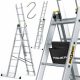 Scala Drabest 5,72 m alluminio 3 x 8 fino a 150 kg