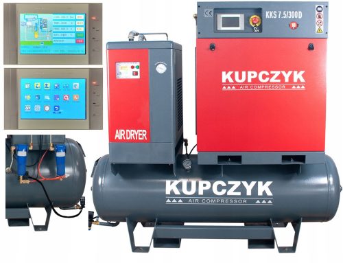 Compressore olio Kupczyk KKS7.5/300D 270 l 10 bar