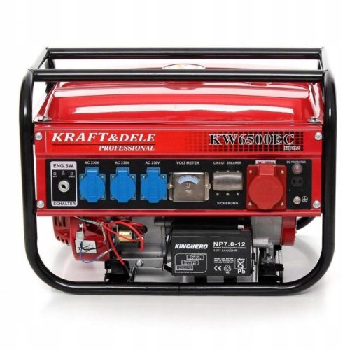 Generatore di corrente trifase portatile Kraft 2500 W benzina