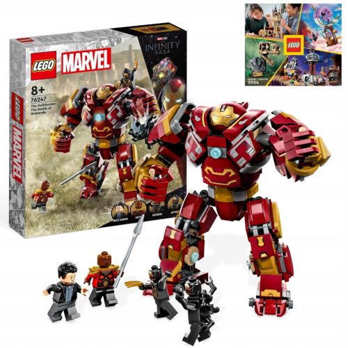  LEGO Super Heroes 76247 Hulkbuster: Battaglia per Wakanda + CATALOGO LEGO 2024 NOVITÀ