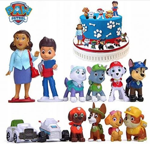  STATUINE PAW PATROL set di cani, veicoli, 12 pz.